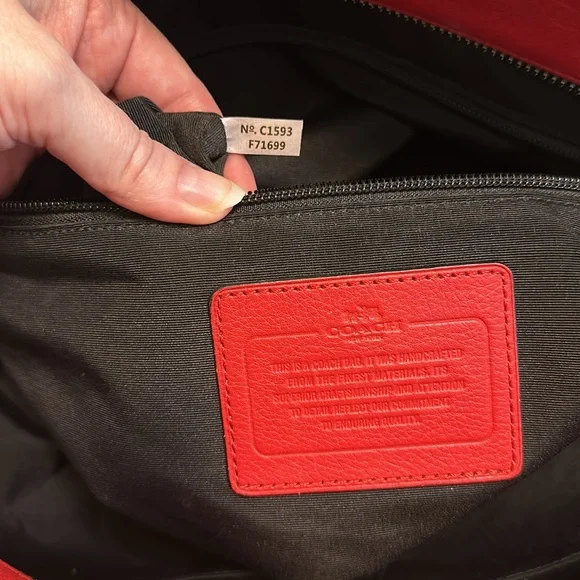 COACH MERCER TOTE GLOVETANNED LEATHER BAG TRAVEL GROCERY LAPTOP GUC W/HANGTAG - Picture 4 of 17